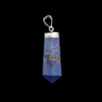 Lapis Lazuli Privezak sa Sebrnom Kapicom #6379 (13)