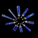 Lapis Lazuli Privezak sa Sebrnom Kapicom #6379 (16)
