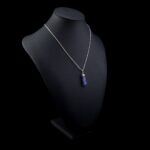 Lapis Lazuli Privezak sa Sebrnom Kapicom #6379 (17)