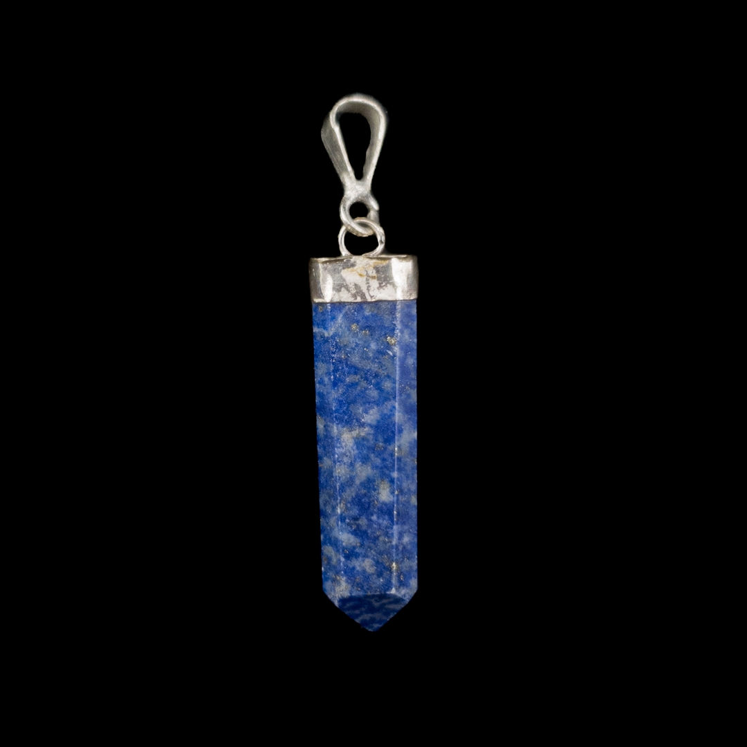 Lapis Lazuli Privezak sa Sebrnom Kapicom #6379 II (11)