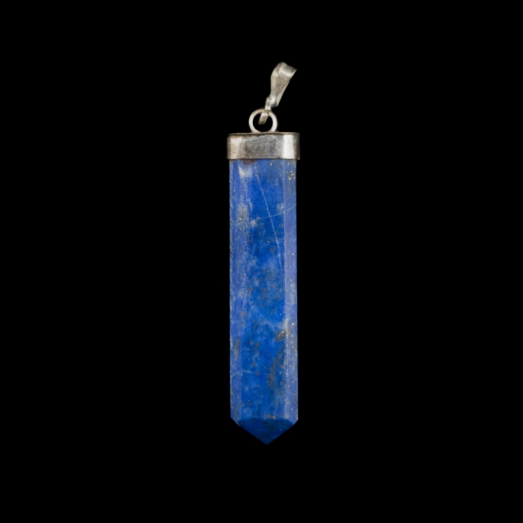 Lapis Lazuli Privezak sa Sebrnom Kapicom #6379 II (12)