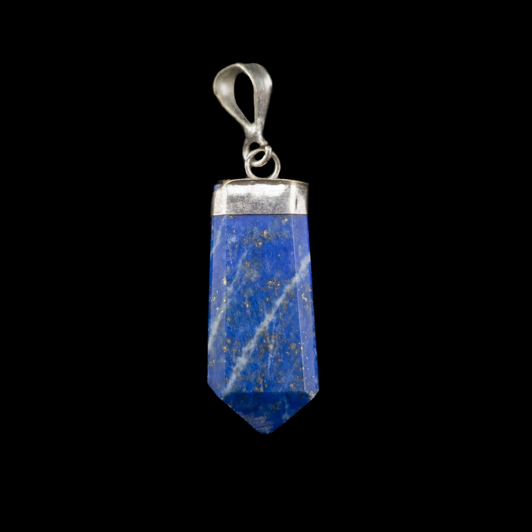 Lapis Lazuli Privezak sa Sebrnom Kapicom #6379 II (15)