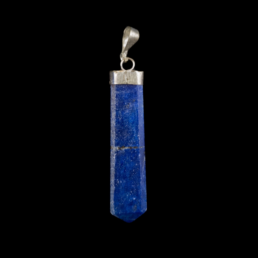 Lapis Lazuli Privezak sa Sebrnom Kapicom #6379 II (2)