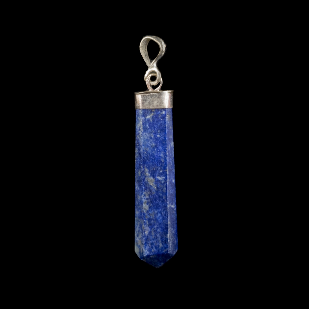 Lapis Lazuli Privezak sa Sebrnom Kapicom #6379 II (3)