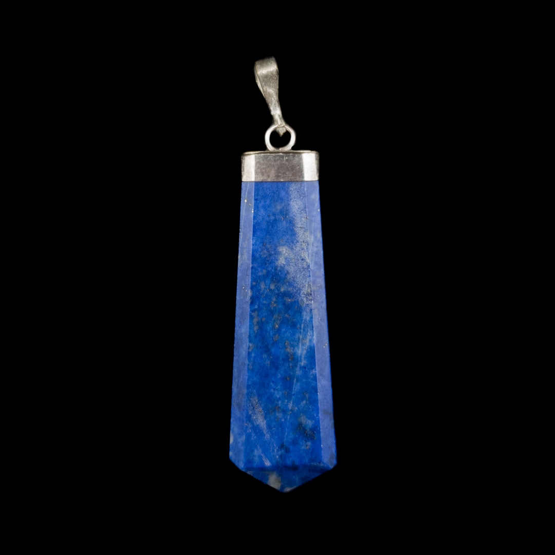 Lapis Lazuli Privezak sa Sebrnom Kapicom #6379 II (4)